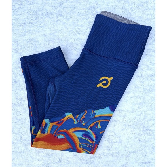 WITH For Peloton Black History Month Crop Leggings Blue Size XS High Rise - Picture 8 of 9